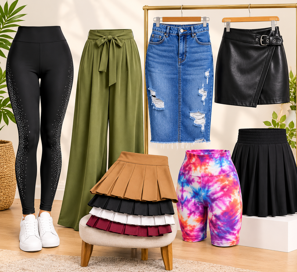 Women's Pants, Leggings & Skirts