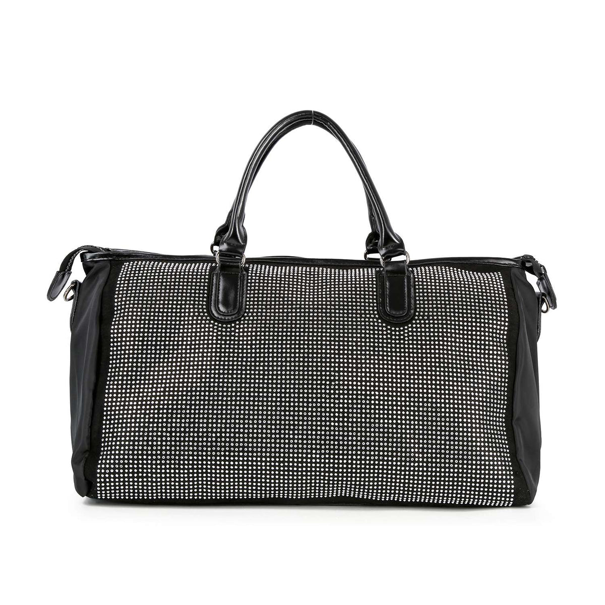 Rhinestone Accented Duffle Travel Bag
