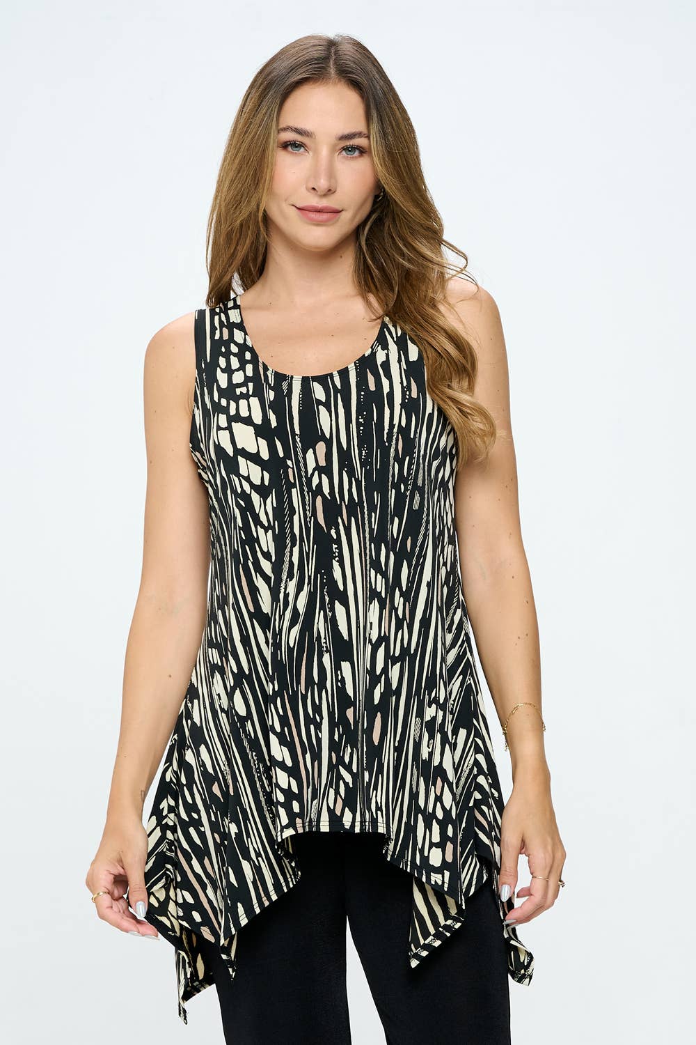 HIT Shark Bite Hem Tank-2057HT-TRP1-W348