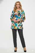 HIT Boat Neck 3/4 Sleeve Top-3100HT-QRP1-W423