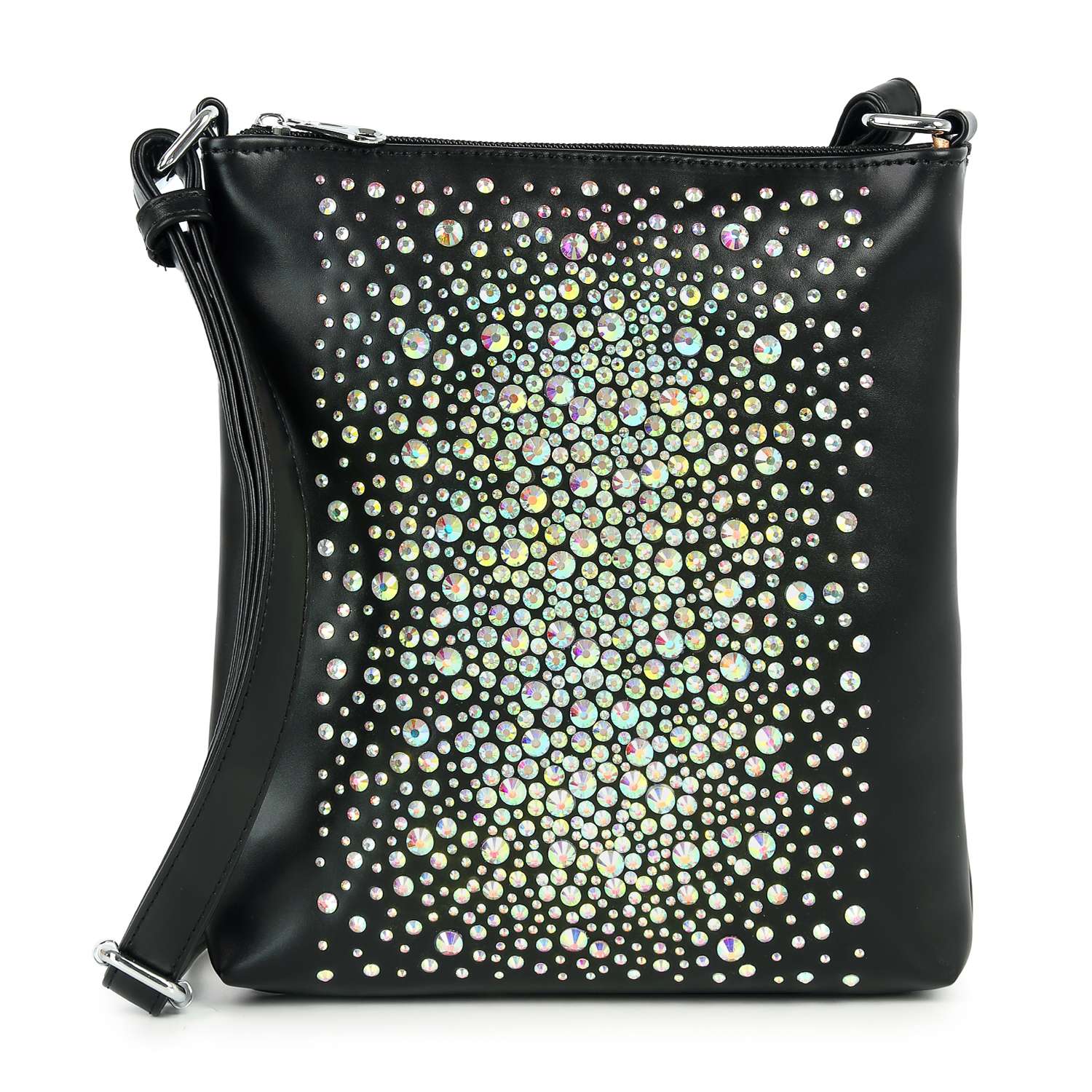 Stunning Iridescent Rhinestone Crossbody Sling