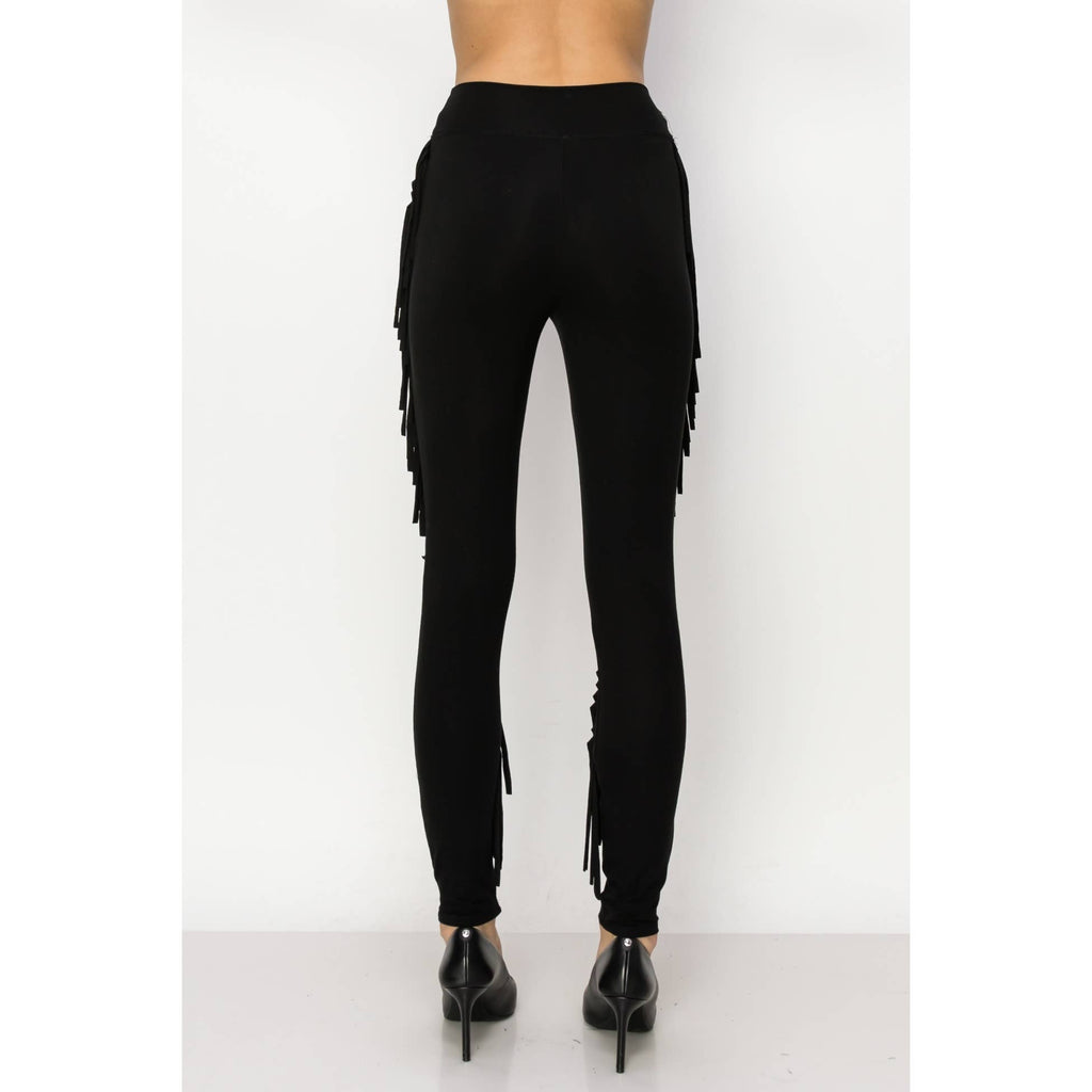 SWIRL FRINGE LEGGINGS