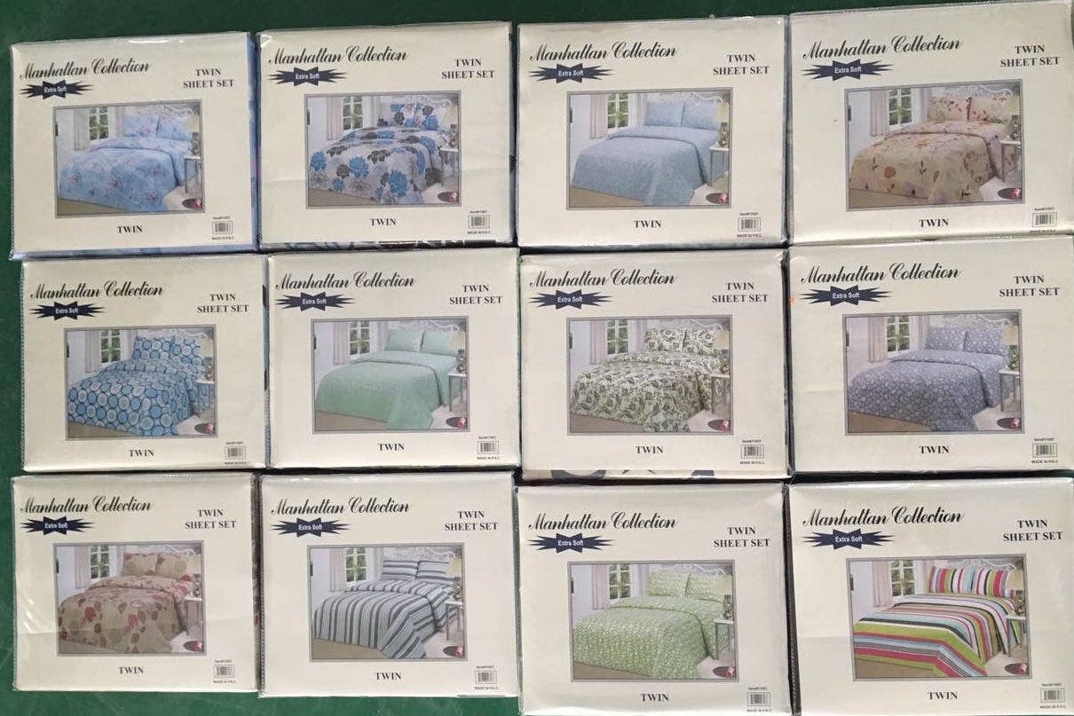 Manhattan Collection Microfiber 4 Pc Printed Sheet Sets