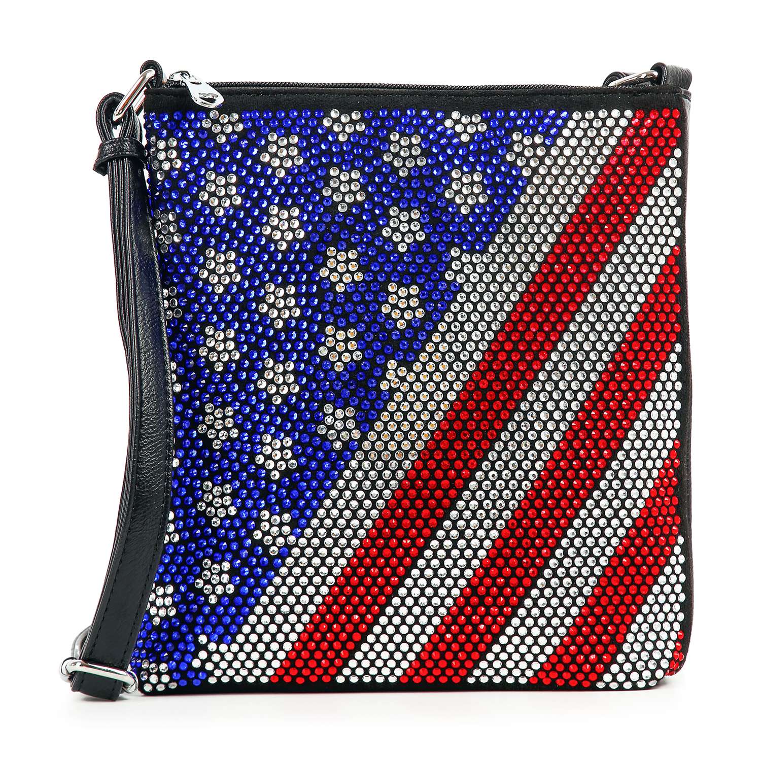 Modern Flag Rhinestone Design Crossbody