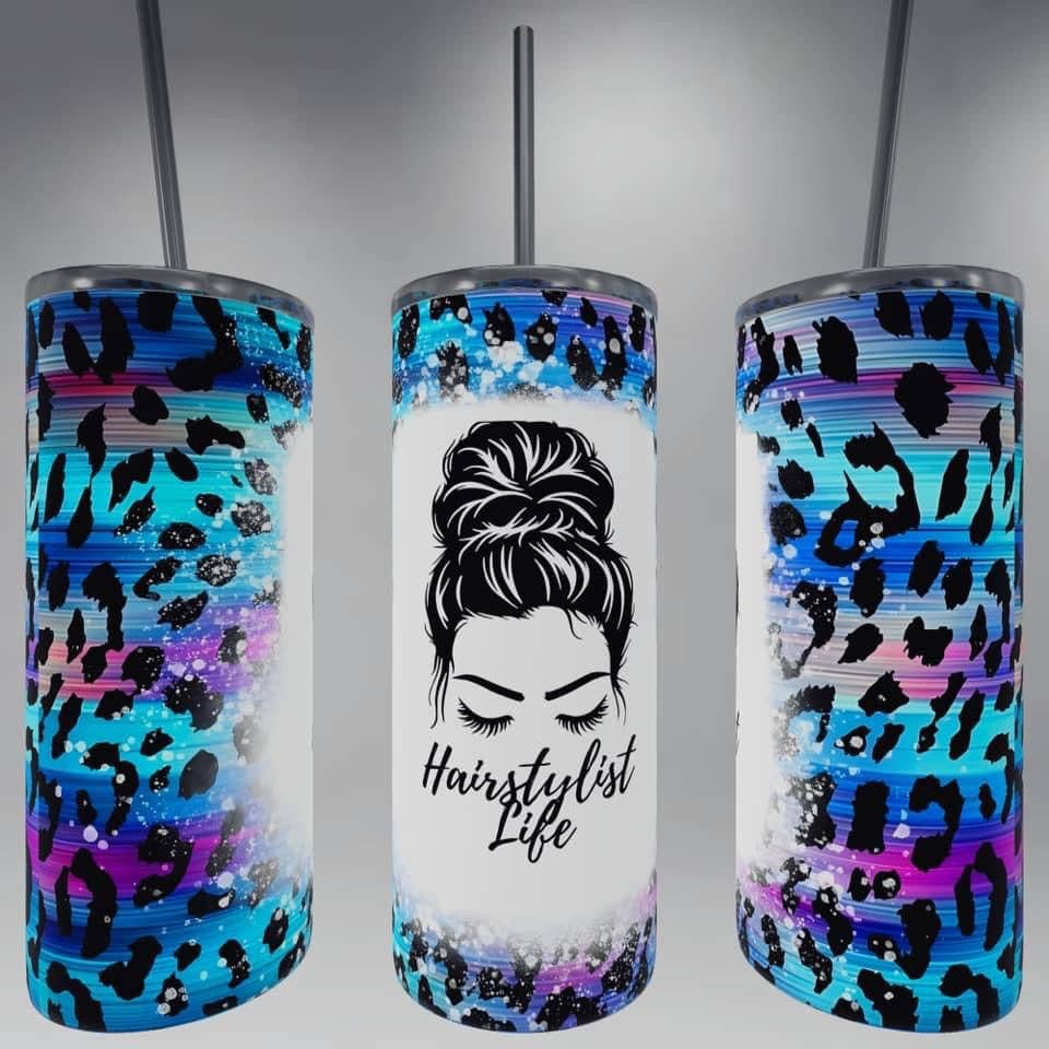 Leopard Hairstylist Life Tumbler
