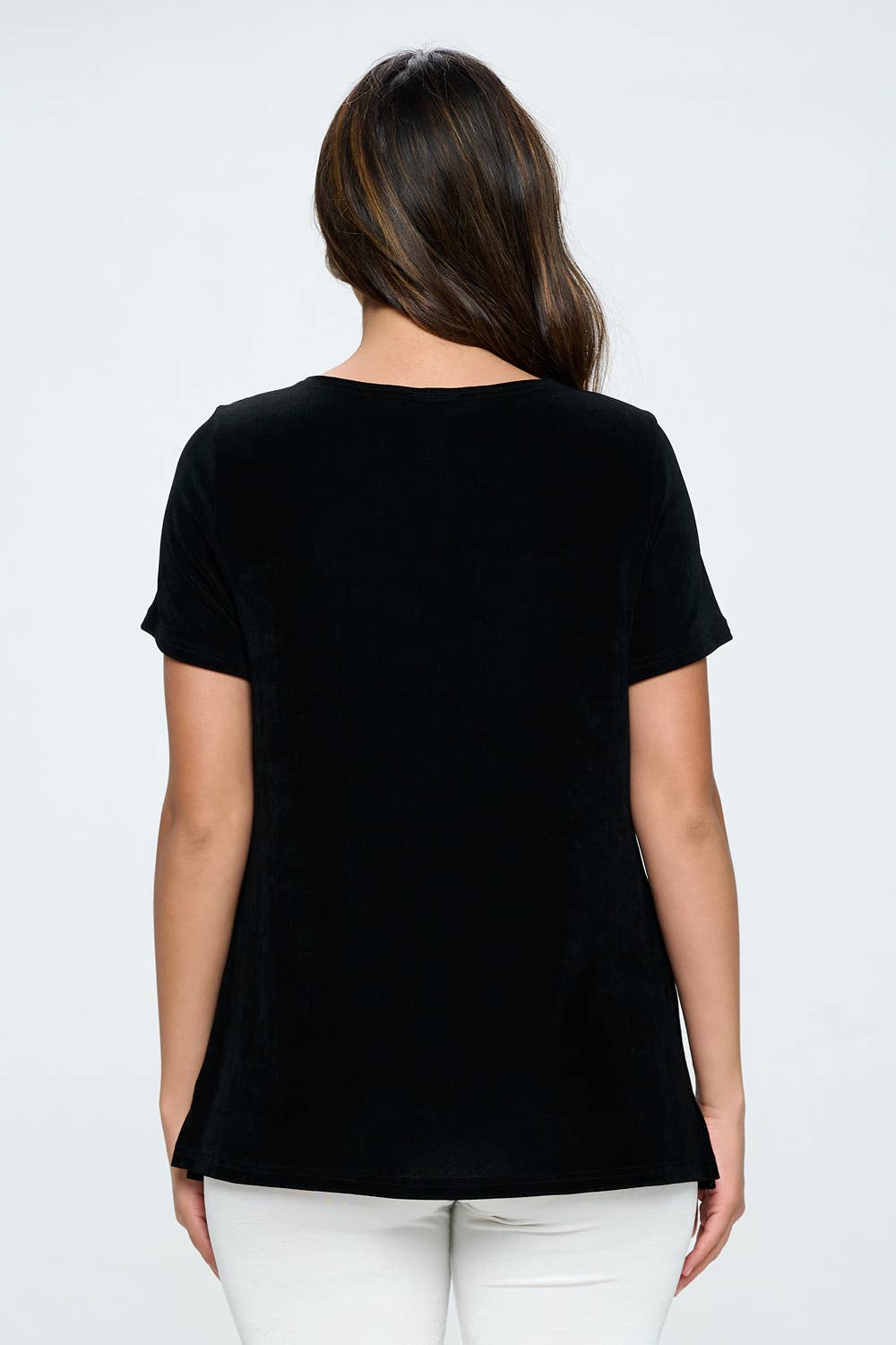Acetate Boat NK Short Sleeve Top