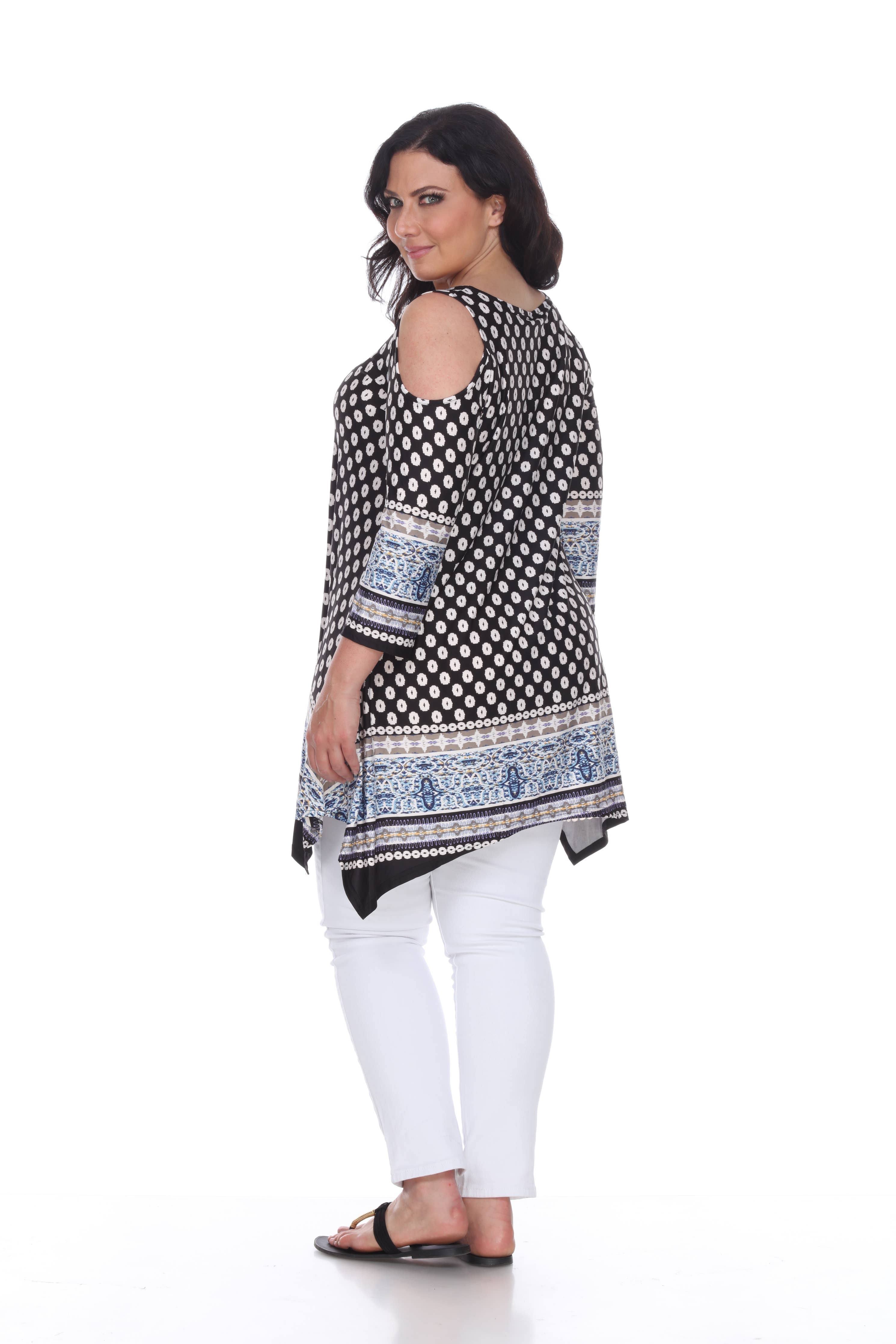 Plus Size Antonia Cold Shoulder Tunic