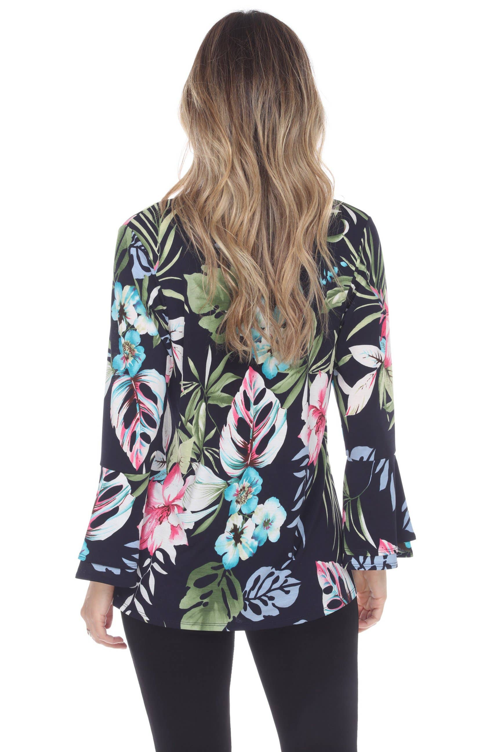 BG V-Neck Tulip Tunic  - 3054BG-LRP1-W263