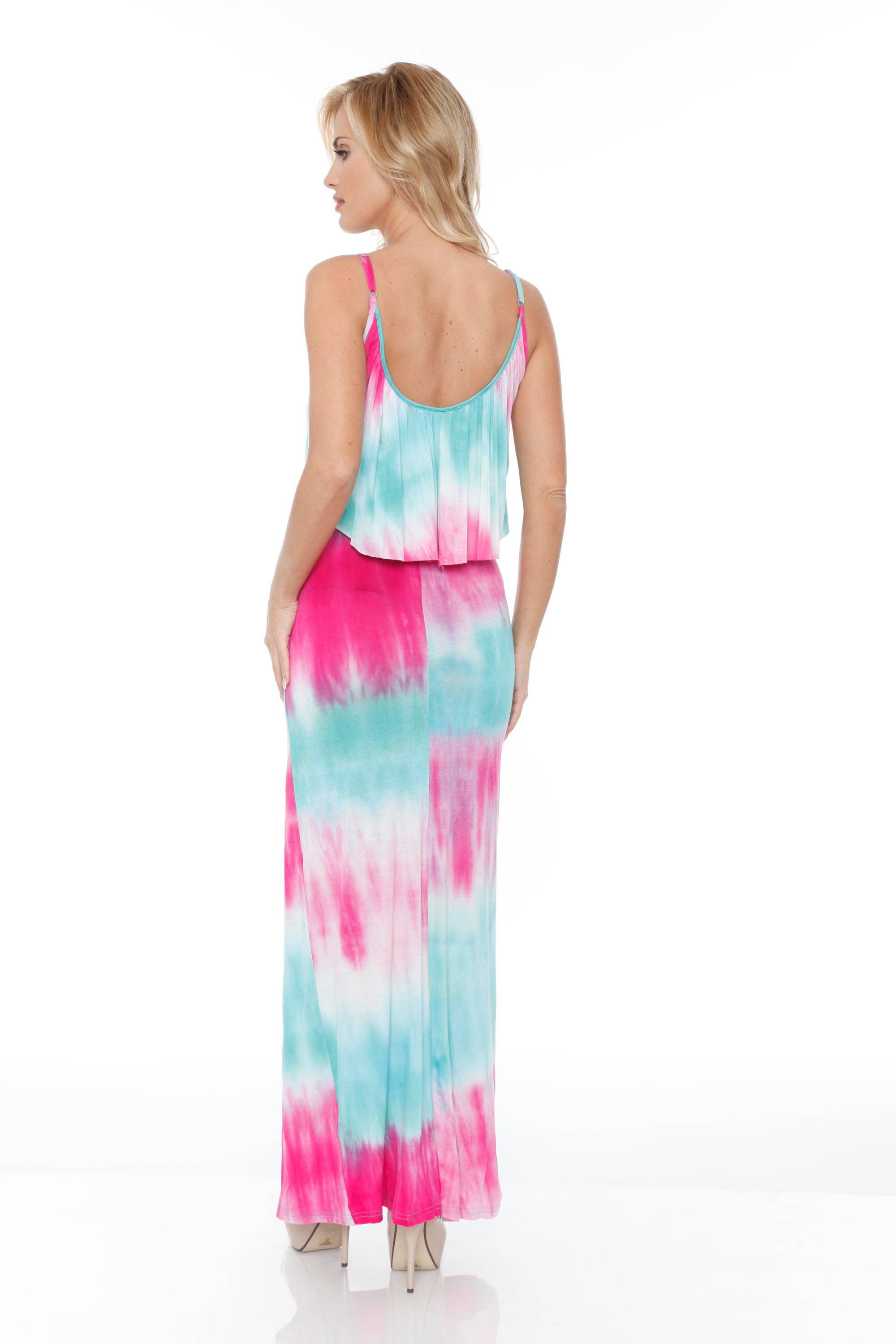 Women's Kalea Tie Dye Overlay Maxi Dress