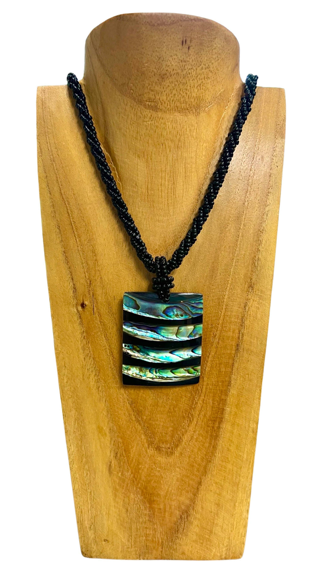 Abalone Shell Striped Earrings