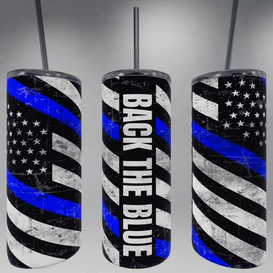Back The Blue Tumbler