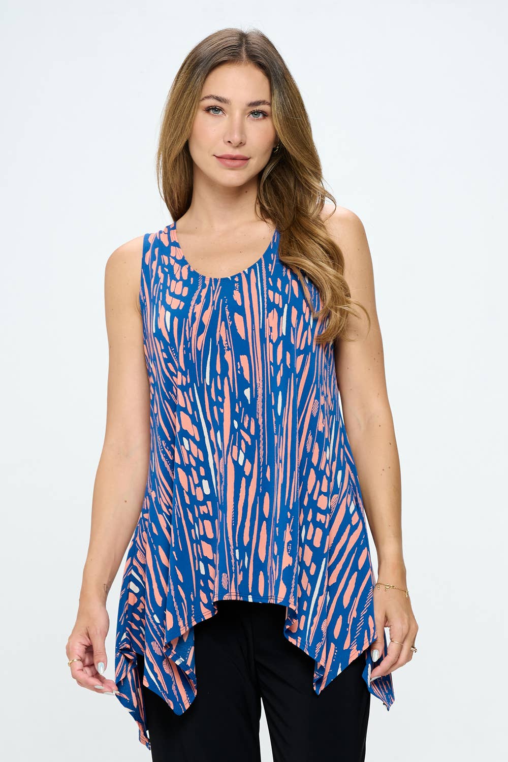 HIT Shark Bite Hem Tank-2057HT-TRP1-W348