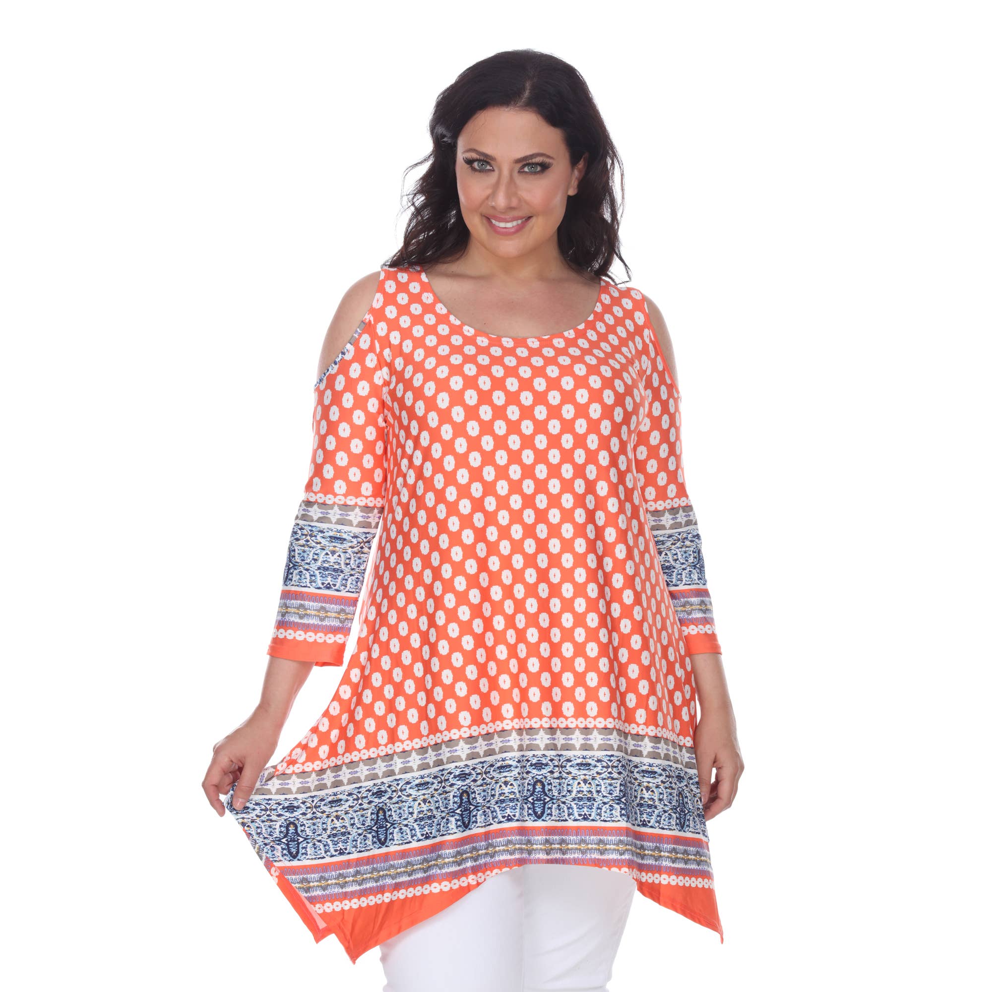 Plus Size Antonia Cold Shoulder Tunic