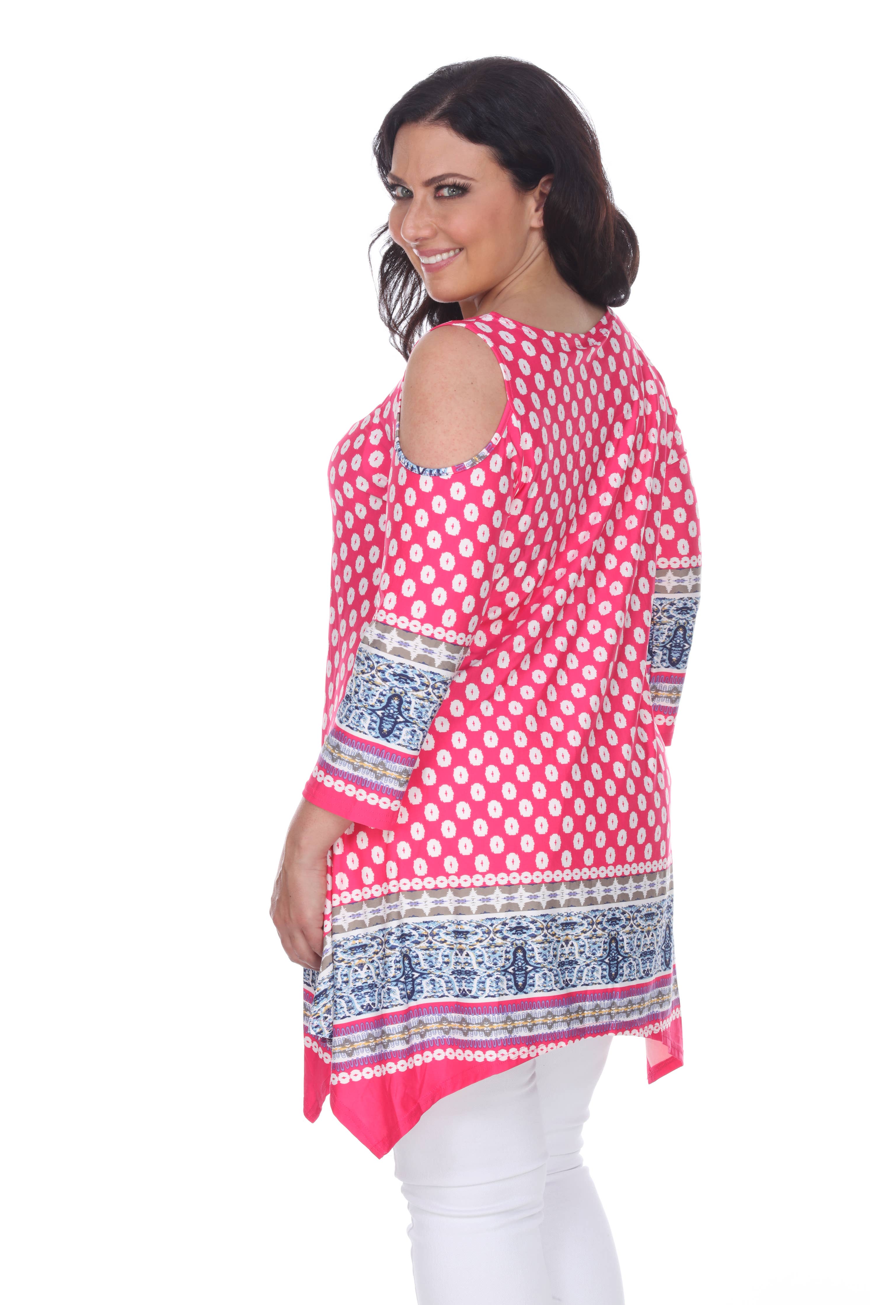 Plus Size Antonia Cold Shoulder Tunic
