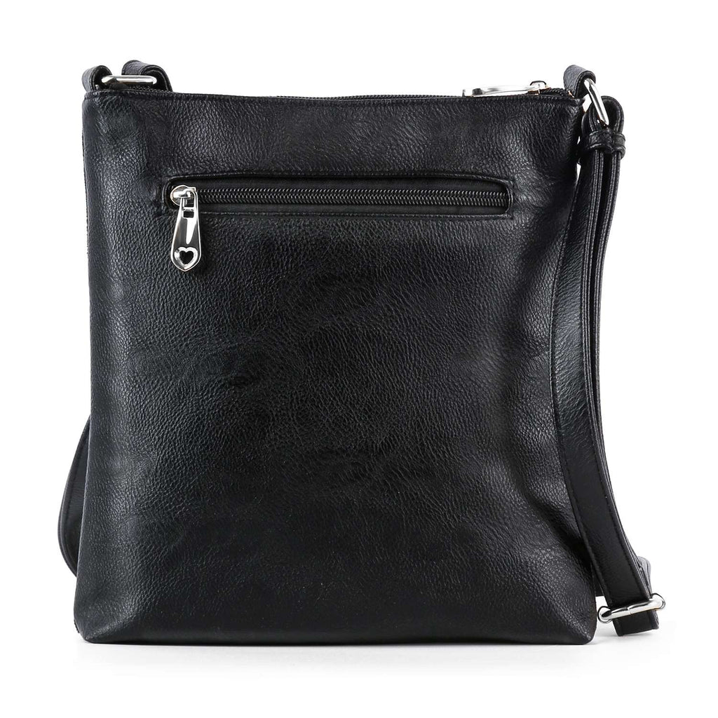 Rhinestone Zebra Patterned Crossbody Sling