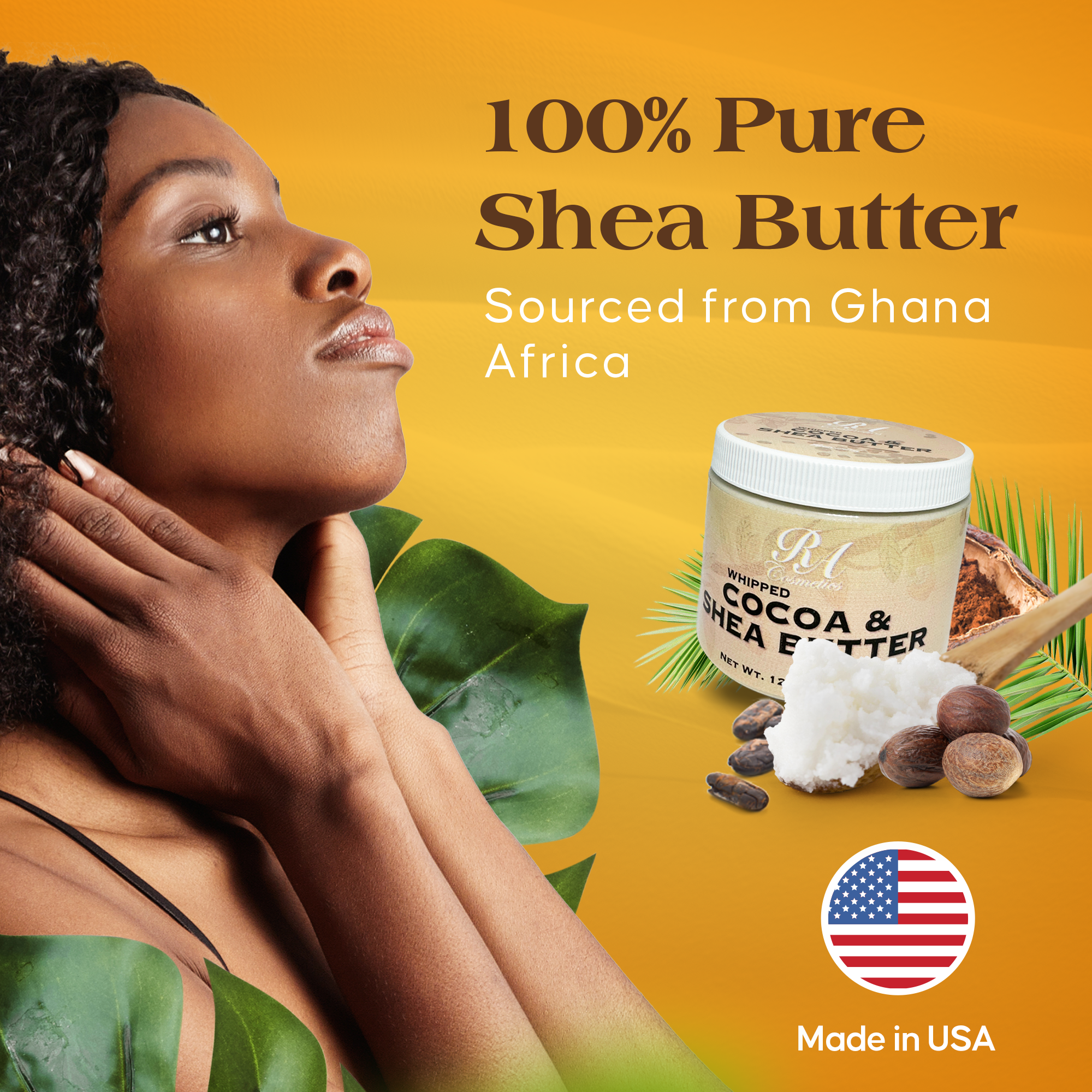 Whipped Cocoa & Shea Butter - Unscented, 12oz