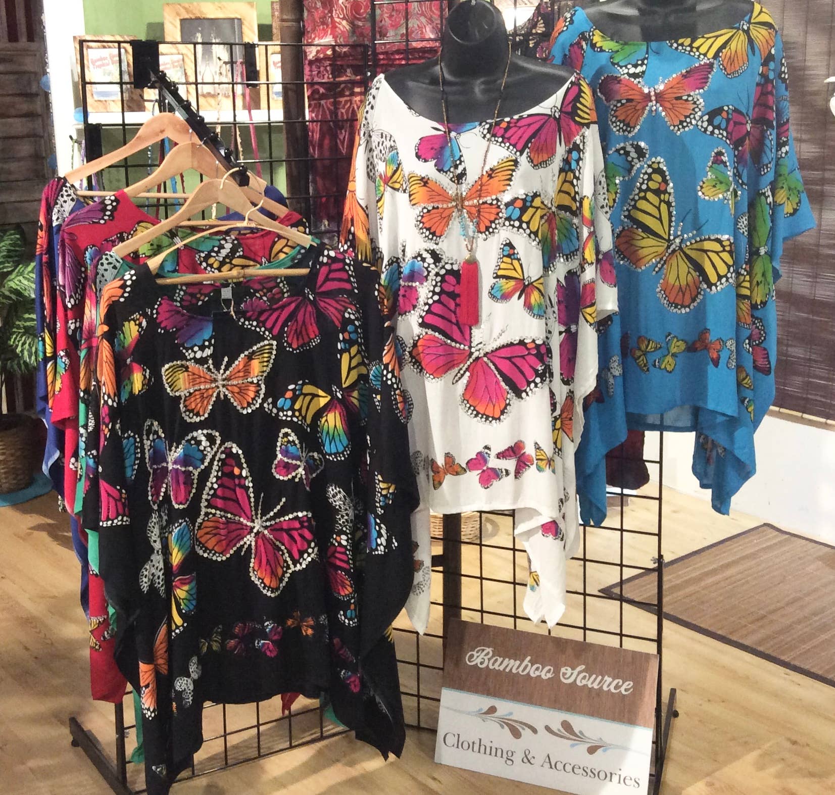 Sequined Butterfly Summer Top/Cover Up
