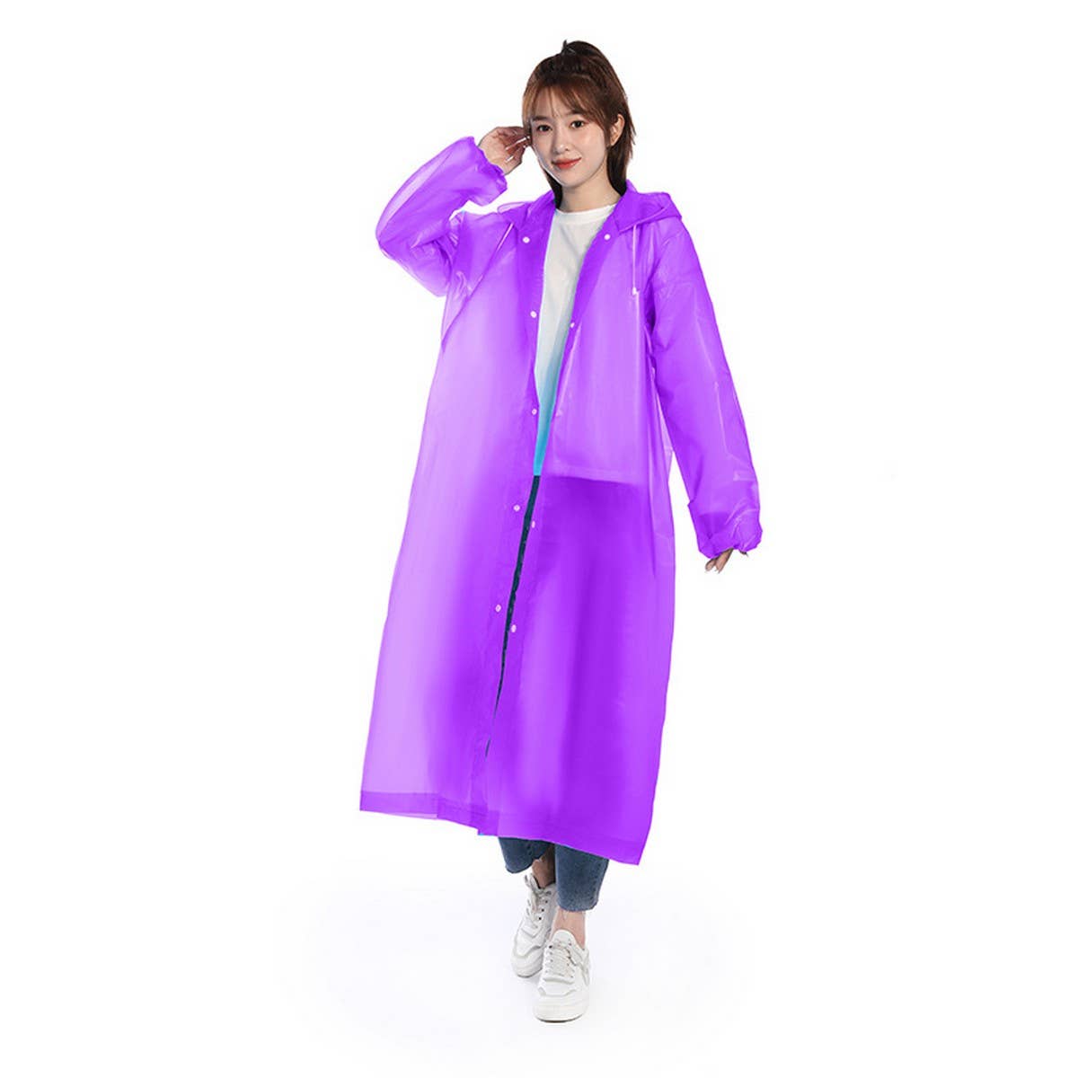 CWMM1493_PEVA REUSABLE HOODED RAINCOAT