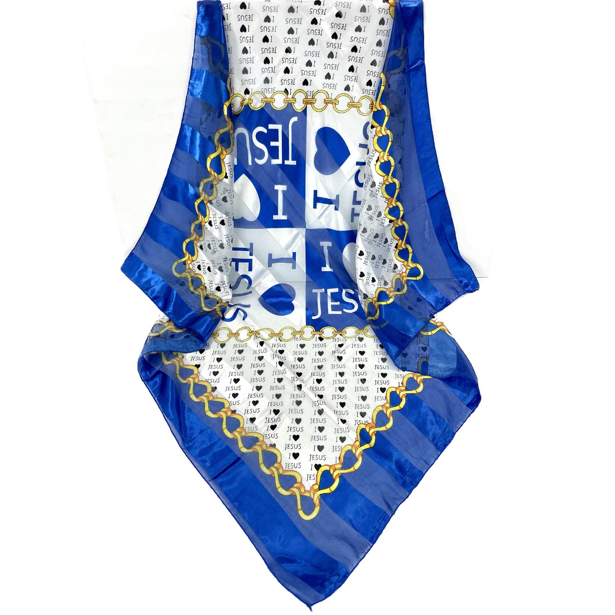 Silky Scarf I Love Jesus ST3720-1. (12PC)