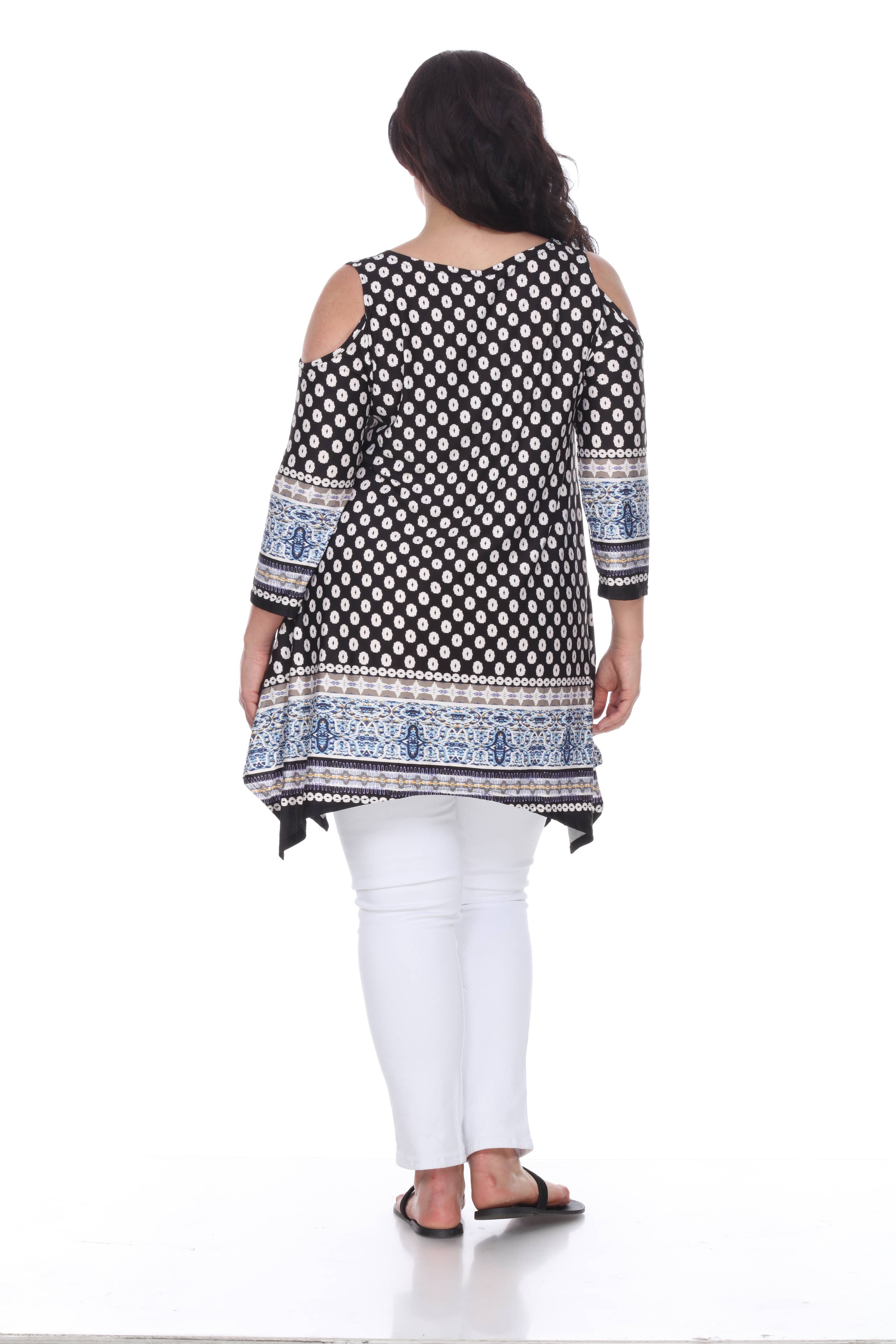 Plus Size Antonia Cold Shoulder Tunic