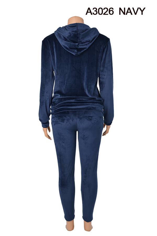 A3026 VELVET JACKET AND PANTS SET MIXED SIZES 12SET