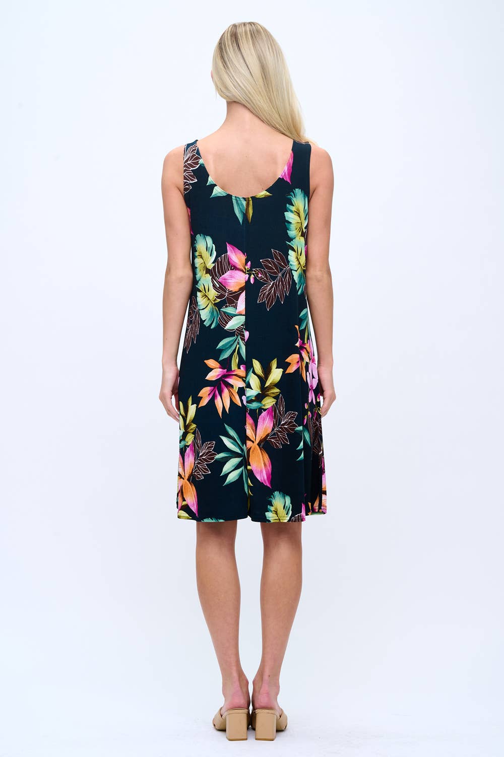 BNS  Print Missy Tank Dress - 7003BN-TRP1-W479