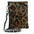 Leopard Print Petite Sparkling Crossbody Sling