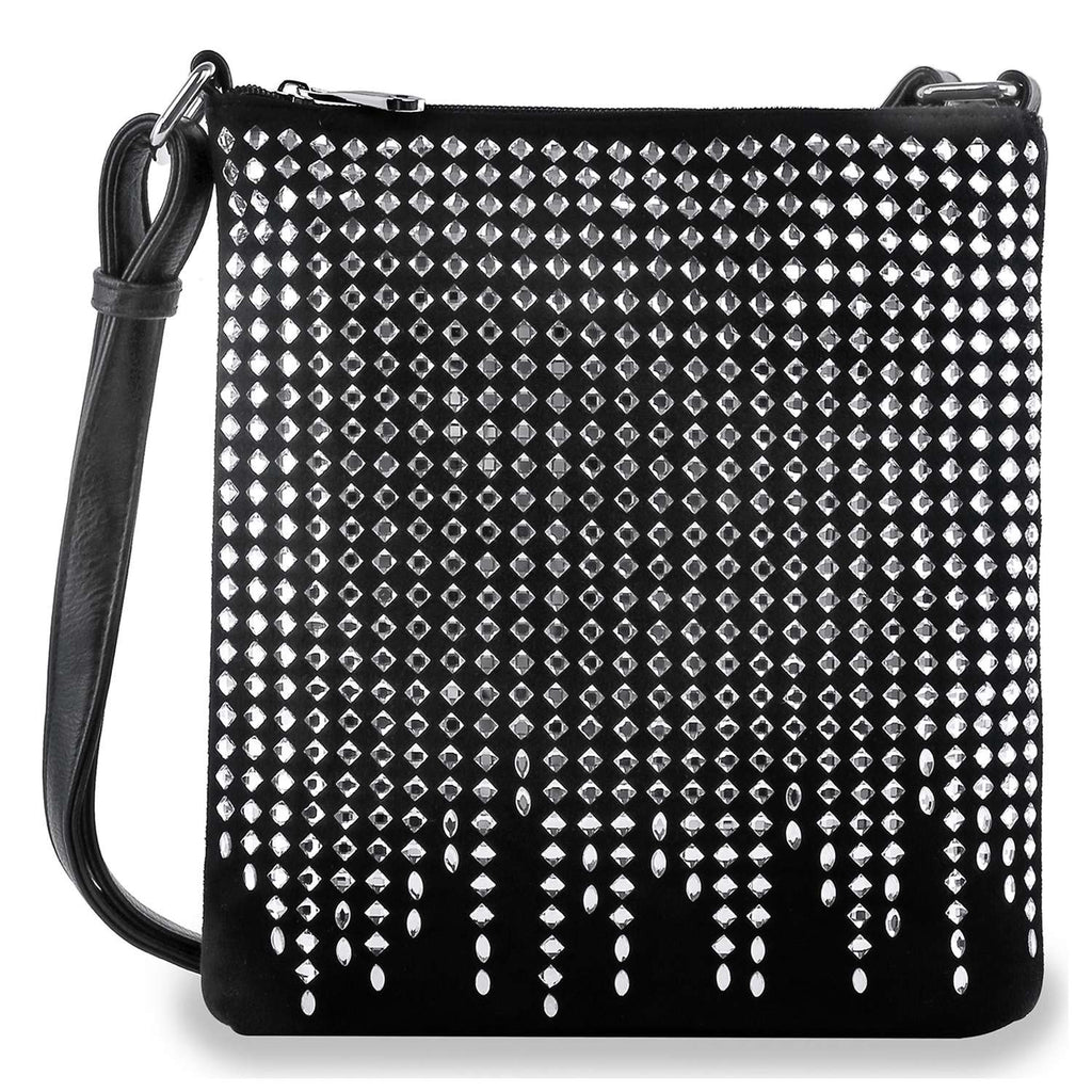 Dazzling Rhinestone Crossbody Sling