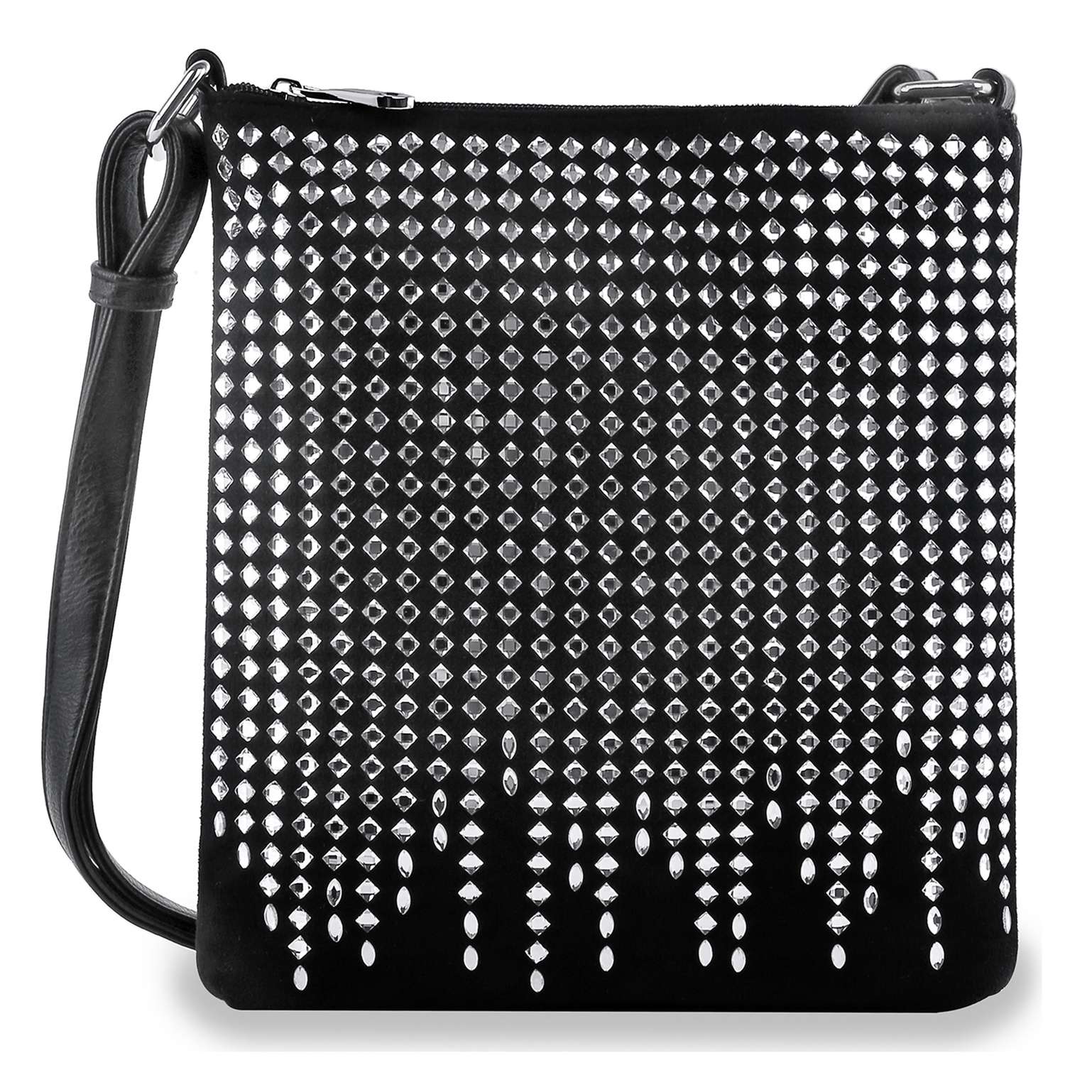 Dazzling Rhinestone Crossbody Sling