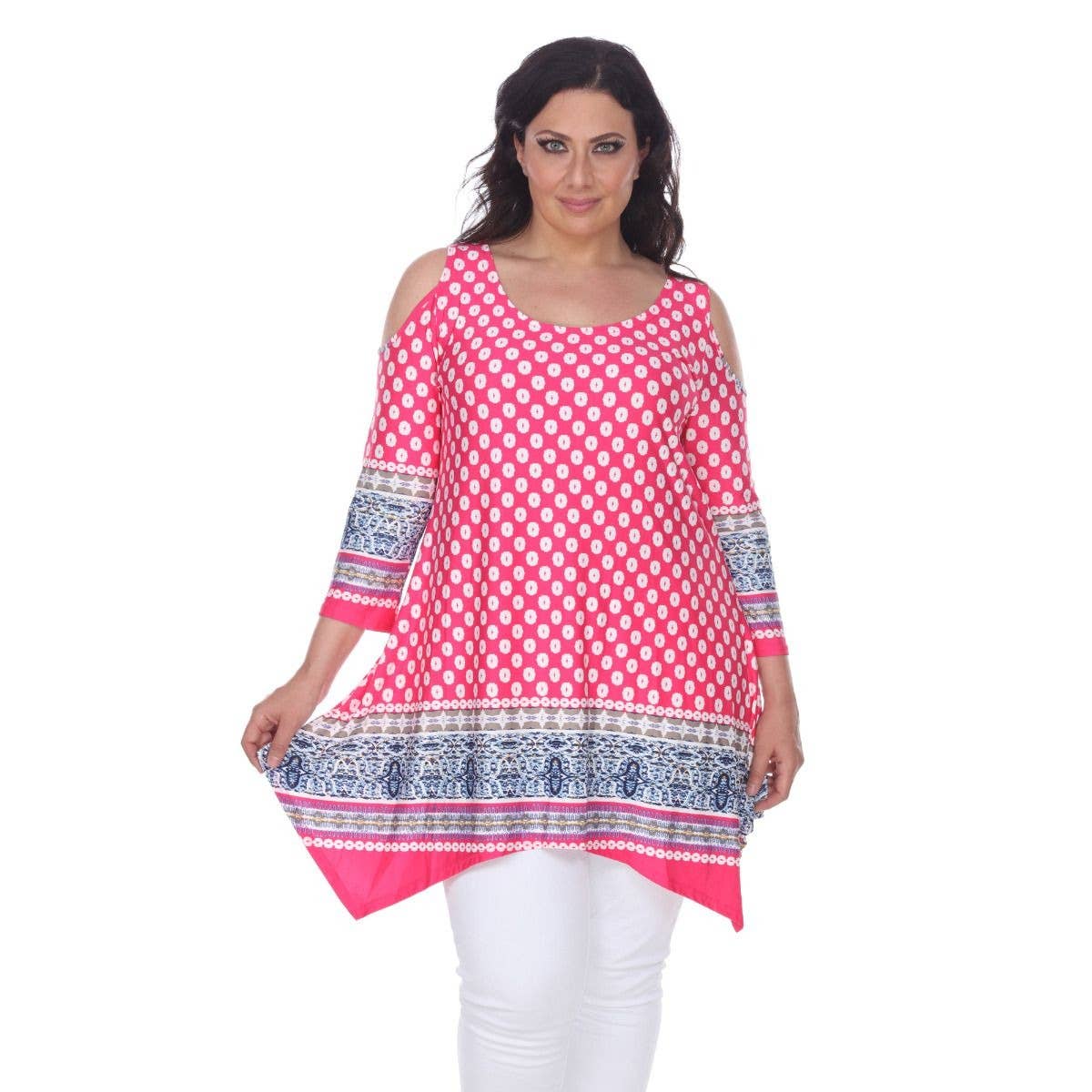 Plus Size Antonia Cold Shoulder Tunic