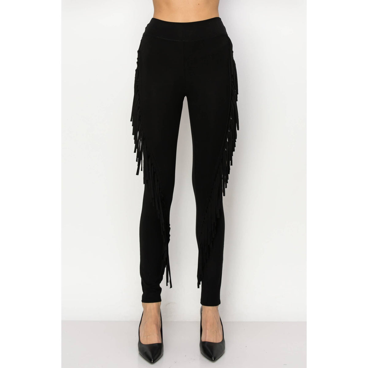 SWIRL FRINGE LEGGINGS