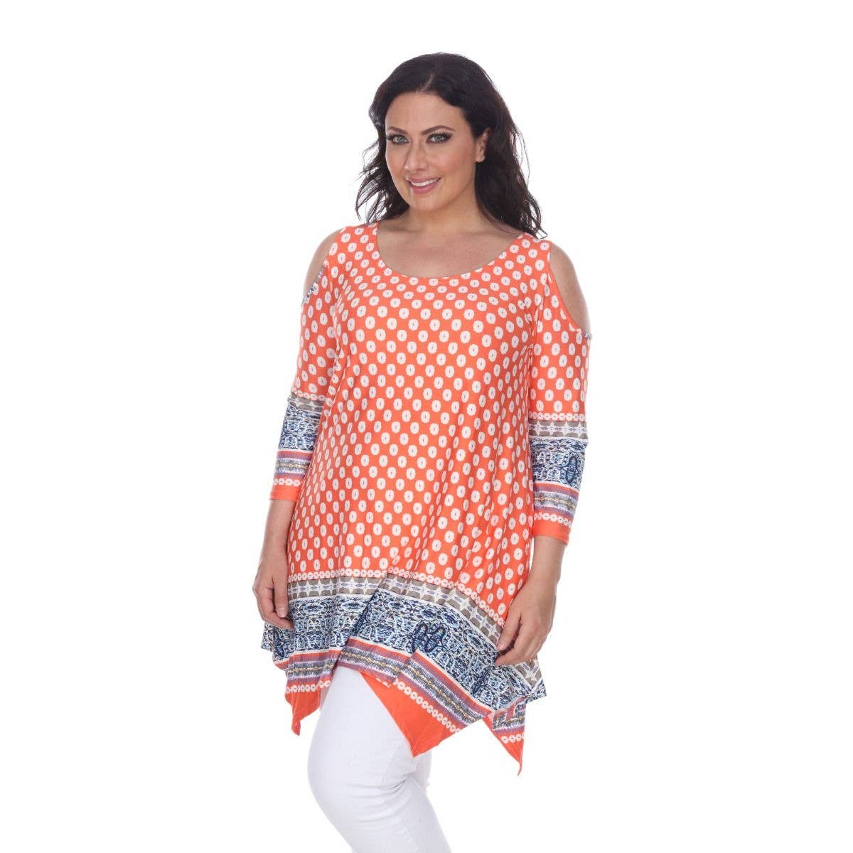 Plus Size Antonia Cold Shoulder Tunic