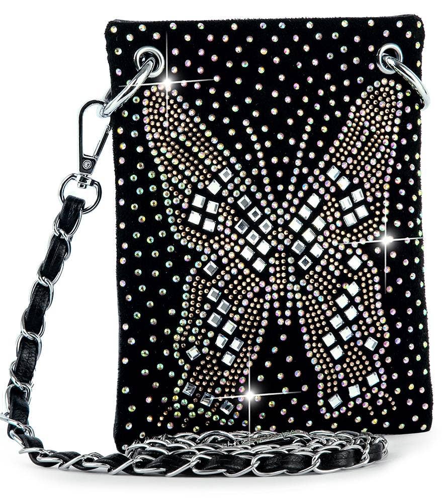 Butterfly Design Petite Rhinestone  Sling