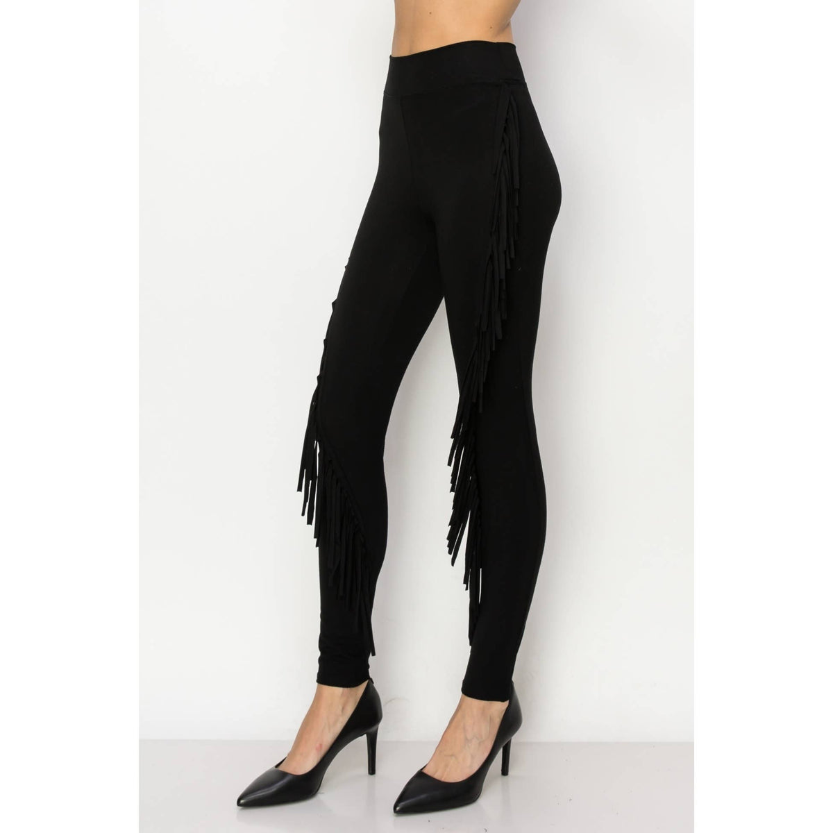 SWIRL FRINGE LEGGINGS