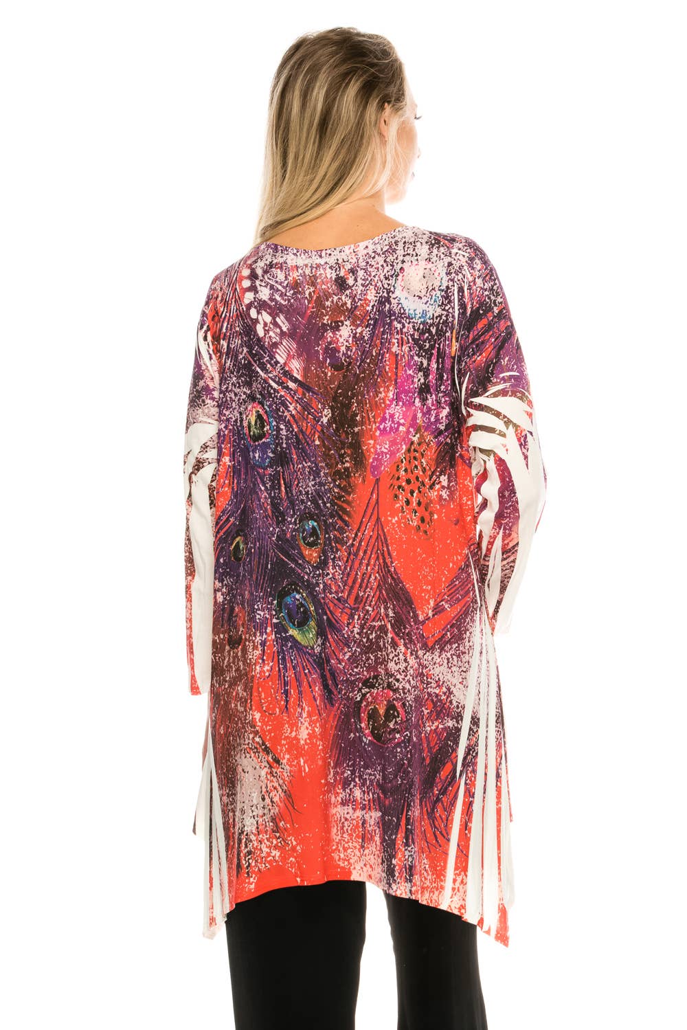 HIT V-Neck Straight Bottom Top-343HT-SRU1-U171