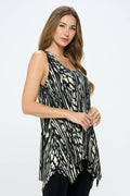 HIT Shark Bite Hem Tank-2057HT-TRP1-W348